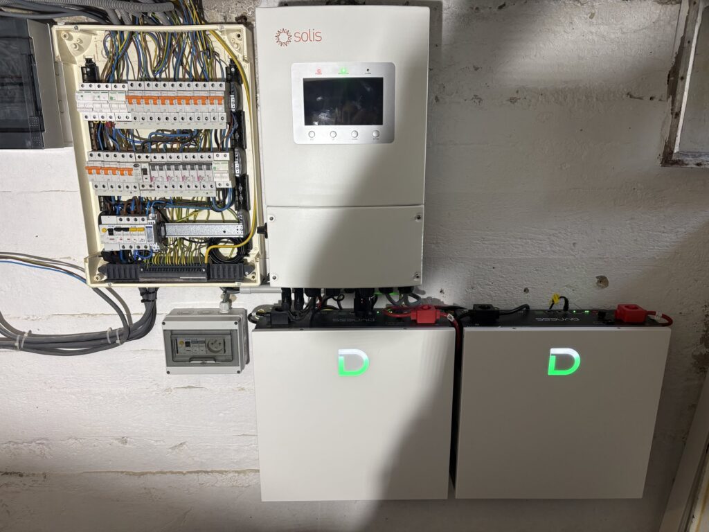 Thuisbatterij en hybride omvormer in Genk
