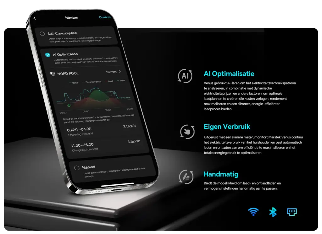 Marstek-app met AI-optimalisatie