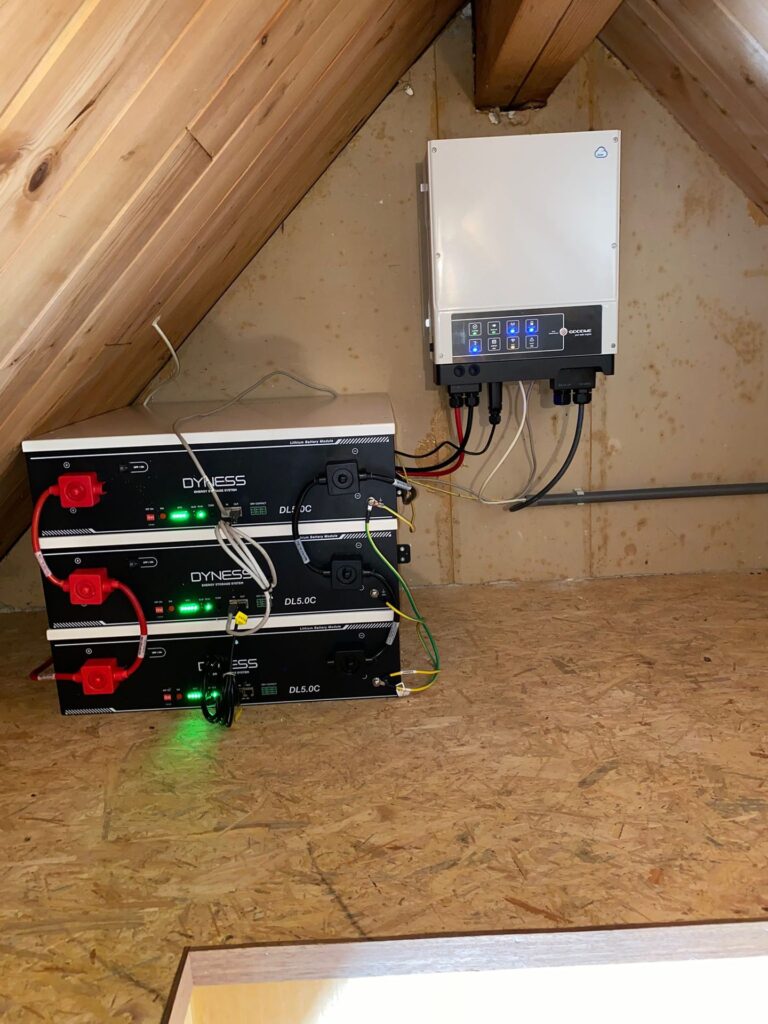 Thuisbatterij van 15,4 kWh met GoodWe-omvormer in Bertem