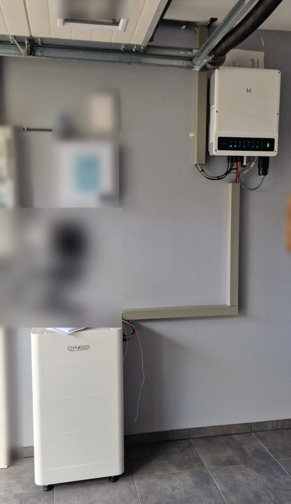 Nieuwe omvormer en thuisbatterij van 10,66 kWh in Boortmeerbeek