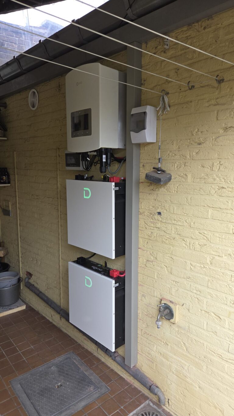 Thuisbatterij van 10,24 kWh met Solis-omvormer in Bree