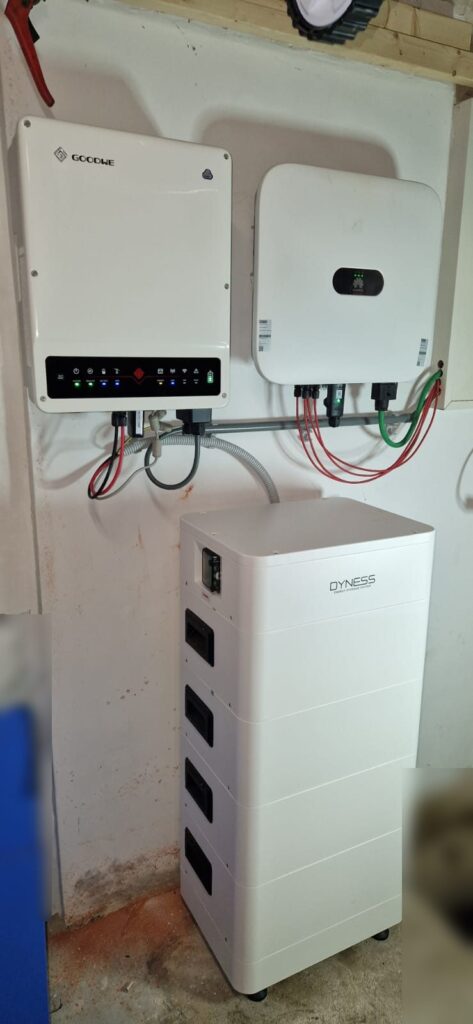 GoodWe-batterijomvormer met Dyness Tower van 14,2 kWh in Genk