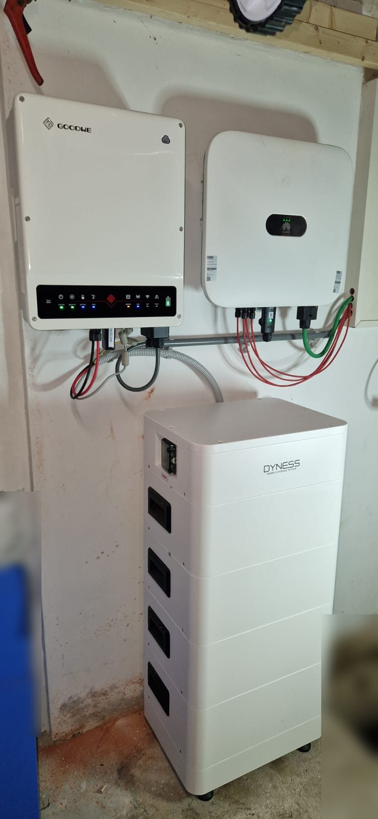 GoodWe-batterijomvormer met Dyness Tower van 14,2 kWh in Genk