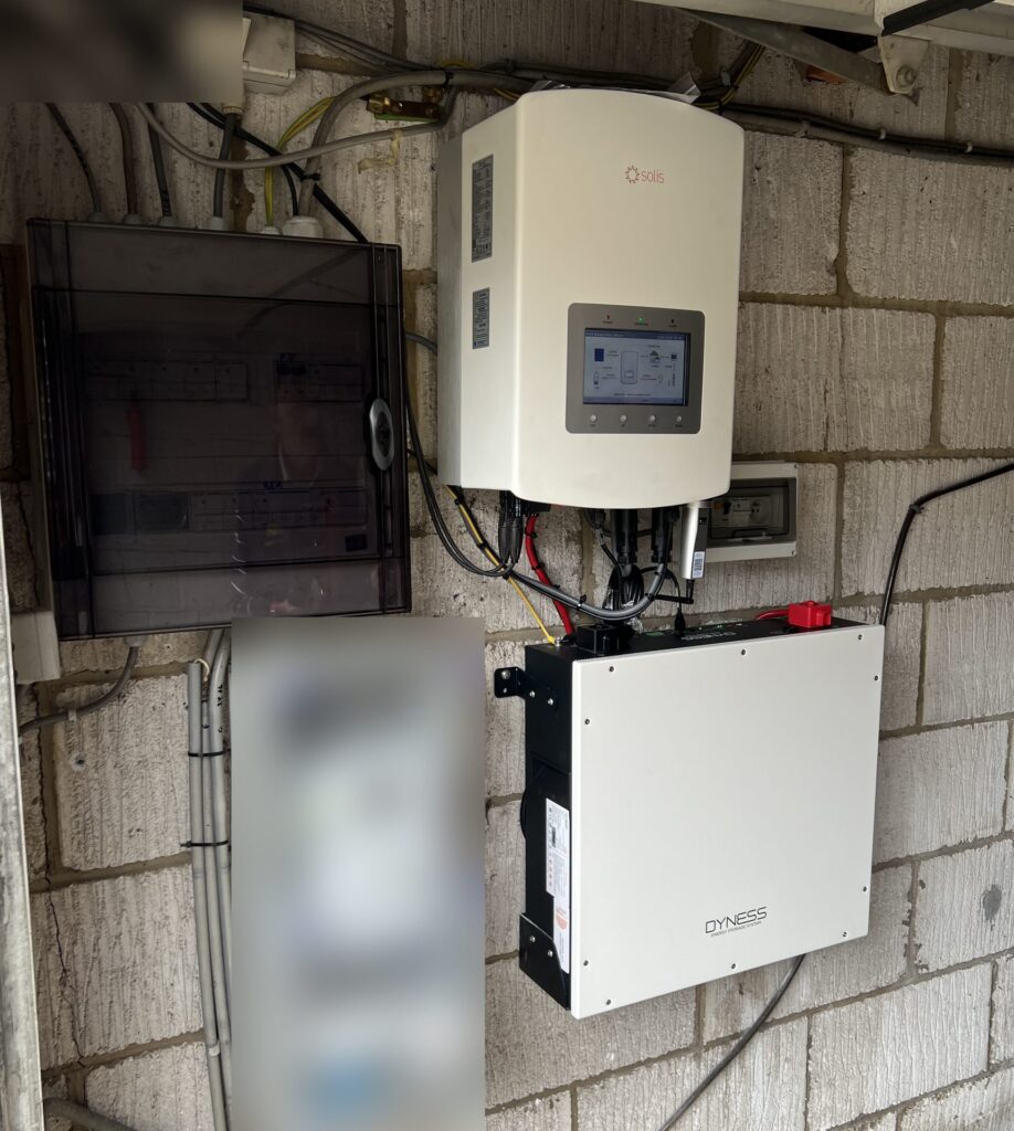 Thuisbatterij van 5,12 kWh met Solis-omvormer in Genk