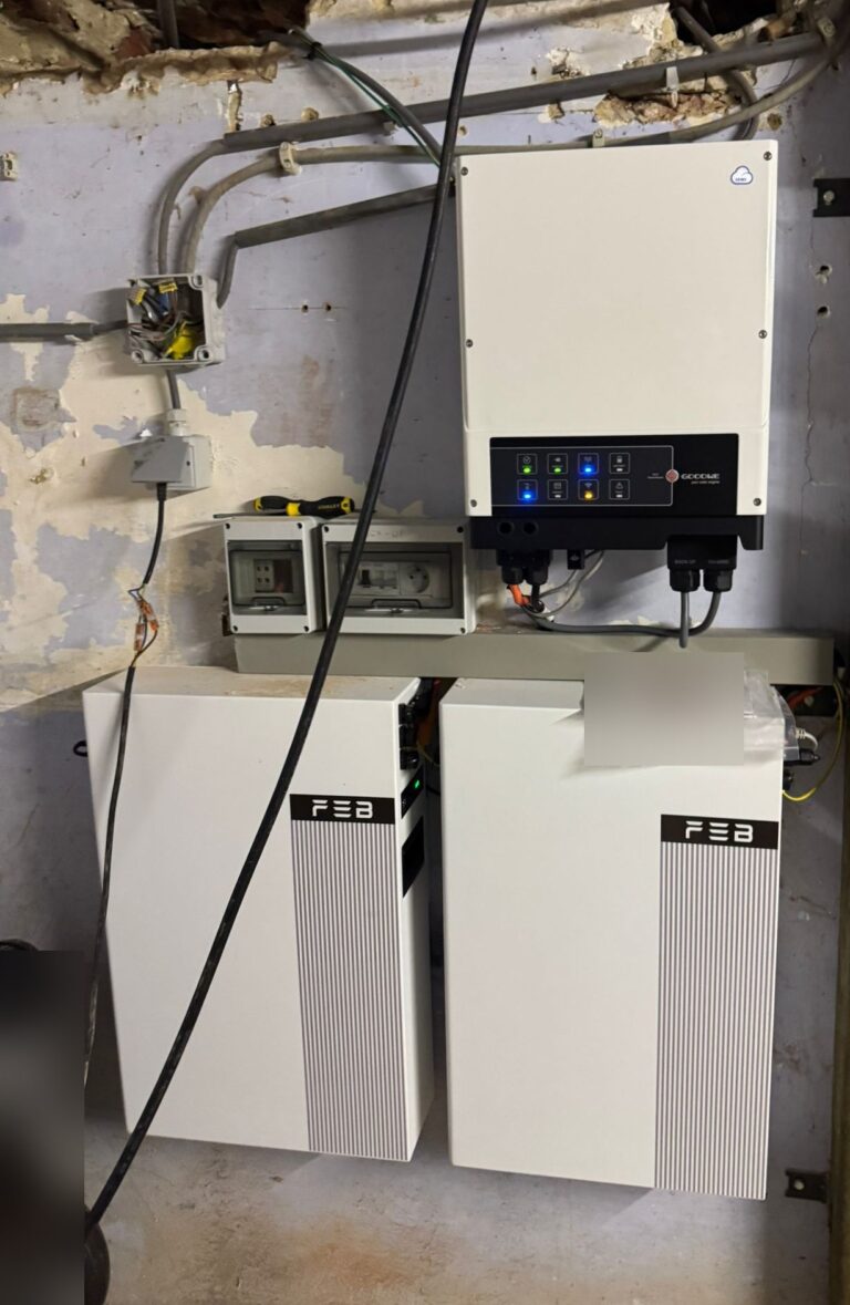 Thuisbatterij van 10,24 kWh in Hoegaarden