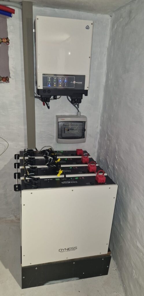 Thuisbatterij van 20,48 kWh in Moerbeke (Lokeren)