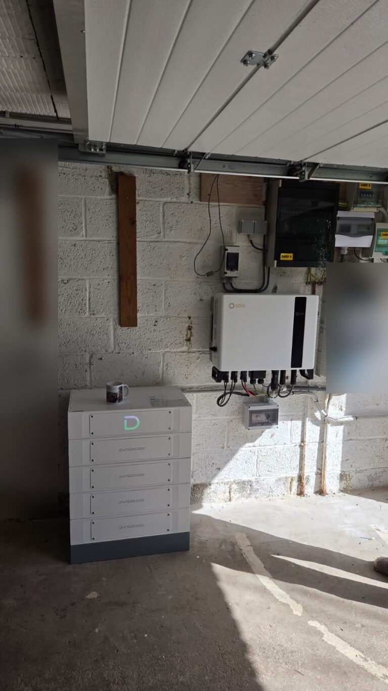 Thuisbatterij van 20,5 kWh met driefasige omvormer in Overijse