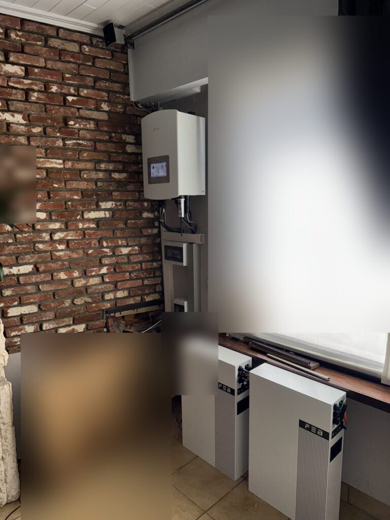 Nieuwe omvormer en thuisbatterij van 10,24 kWh in Sint-Niklaas