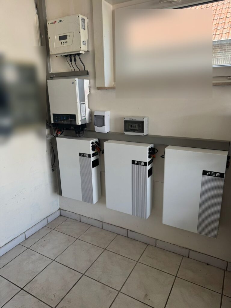 Thuisbatterij van 15,36 kWh in Tessenderlo-Ham